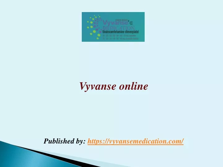 vyvanse online published by https