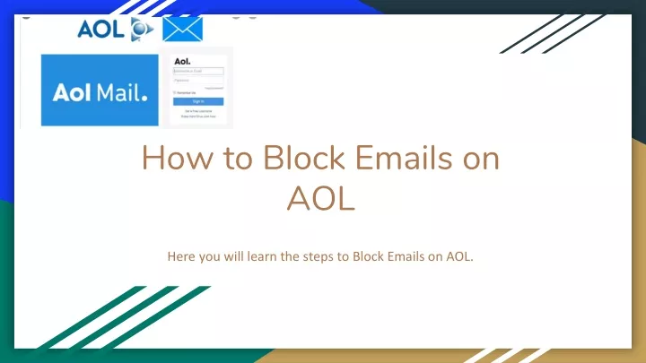 how to block emails on aol