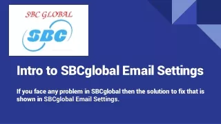 How To Do SBCGlobal Email Settings?