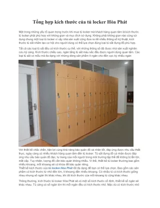 t ng h p k ch th c c a t locker