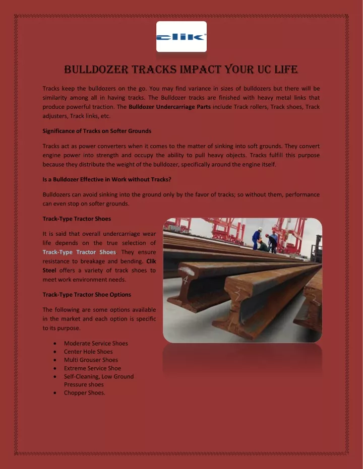 bulldozer tracks impact your uc life