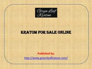 Kratom for sale online