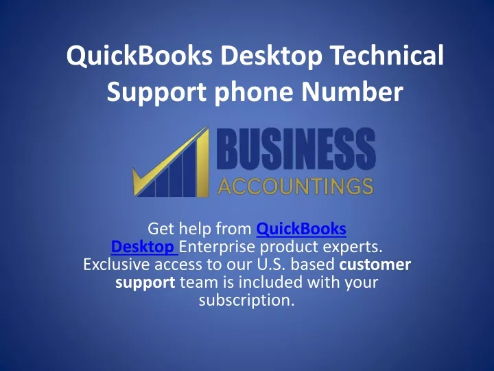 quickbooks desktop technical support phone number