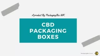 CBD Packaging Boxes