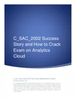 PPT - C_SAC_2215 Success Story and How to Crack Exam on Analytics Cloud Sns-Brigh10