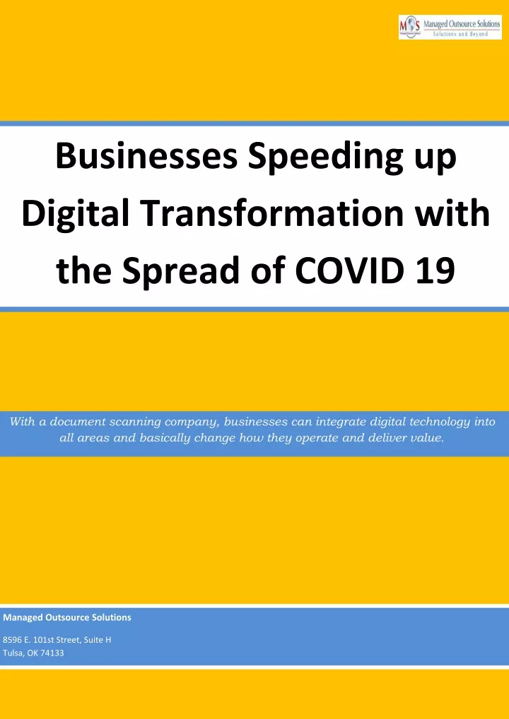 businesses speeding up digital transformation