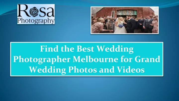 find the best wedding photographer melbourne
