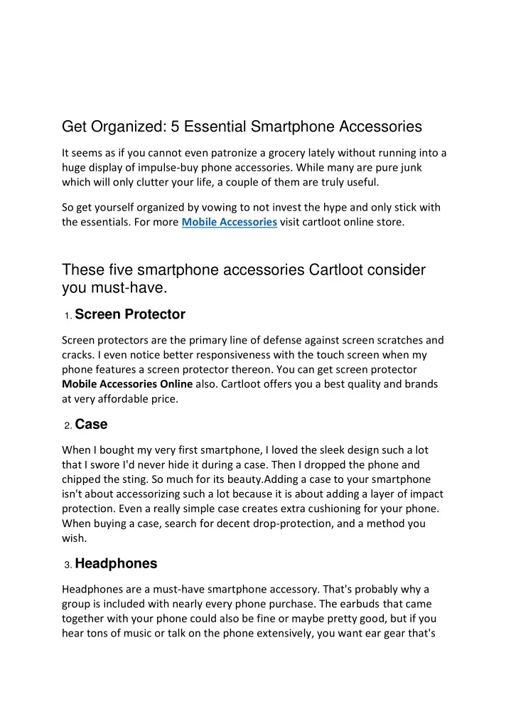 get organized 5 essential smartphone accessories