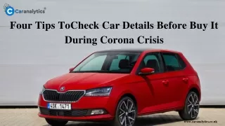 four tips tocheck car details before