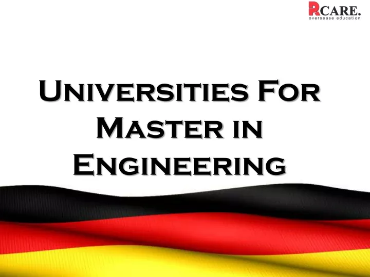 universities for master in engineering
