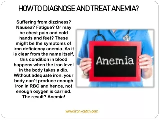 Iron supplement in treating anemia