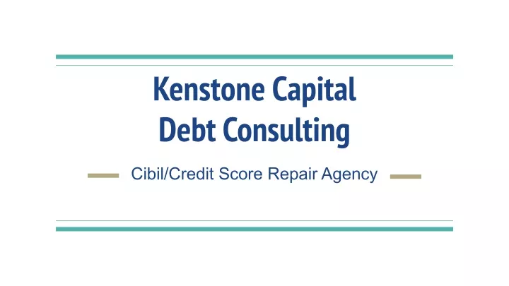 kenstone capital debt consulting