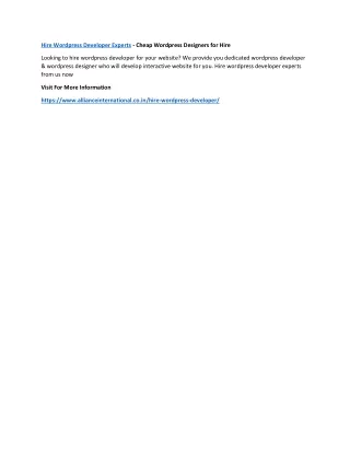 hire wordpress developer experts cheap wordpress