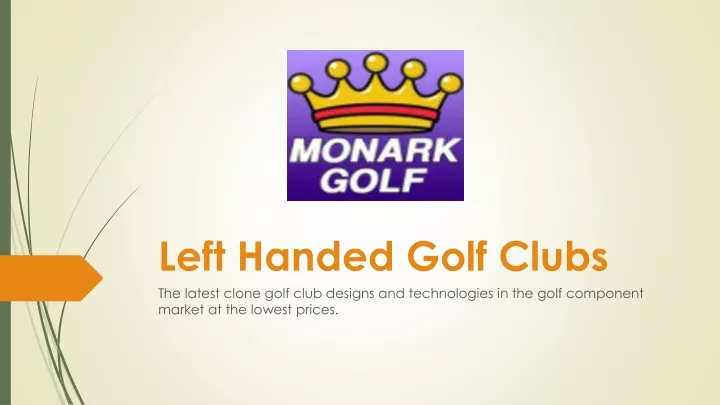 left handed golf clubs