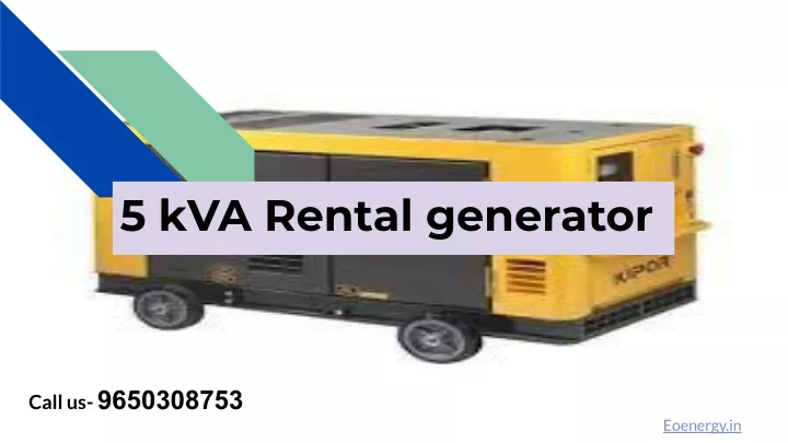5 kva rental generator