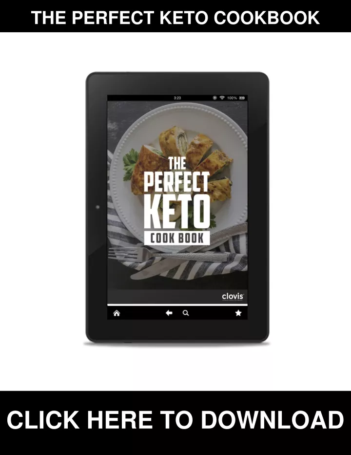 the perfect keto cookbook