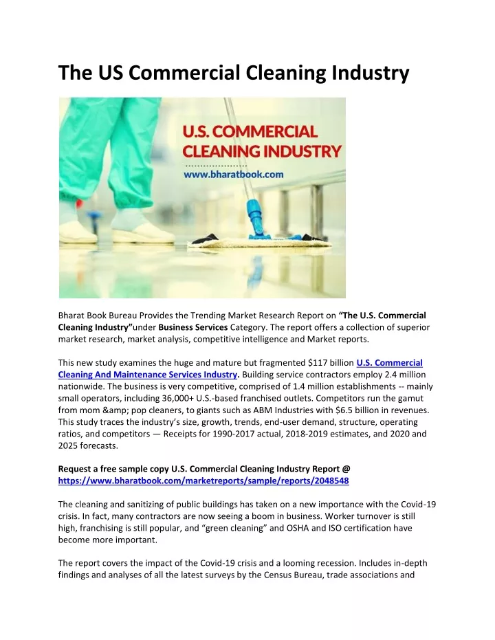 the us commercial cleaning industry