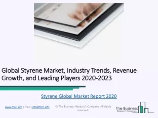 Styrene Market Competitive Landscape and Regional Forecast Analysis 2023
