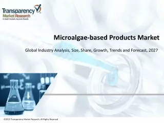 Microalgae-based Products Market Pegged for Robust Expansion by 2027