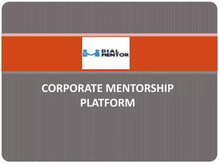 corporate mentorship platform