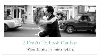 5 don ts to look out for