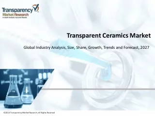 Transparent Ceramics Market Set for Rapid Growth and Trend, by 2027