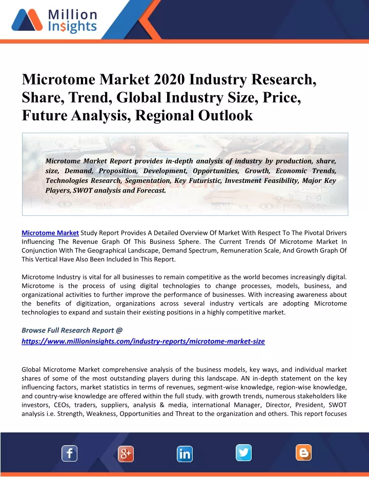 microtome market 2020 industry research share