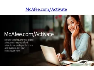 mcafee com activate