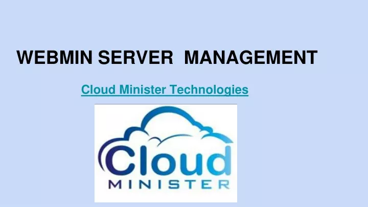 webmin server management