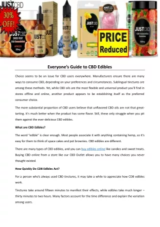 Everyone’s Guide to CBD Edibles