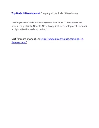 top node js development company hire node