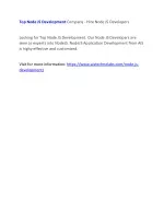 Top Node JS Development Company - Hire Node JS Developers - slide 1