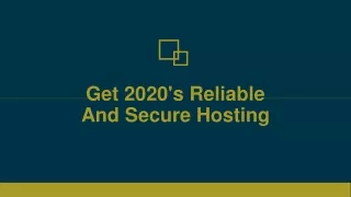 Looking For 2020's Reliable And Secure Hosting - Hostingly