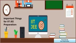 Important things for IIT-JEE Prepration