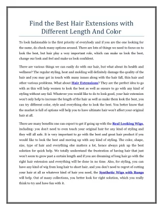 find the best hair extensions with different