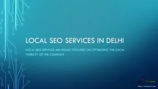 Local SEO Services in Delhi
