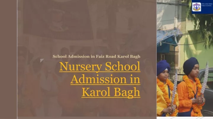 school admission in faiz road karol bagh