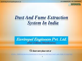 Dust And Fume Extraction System In India