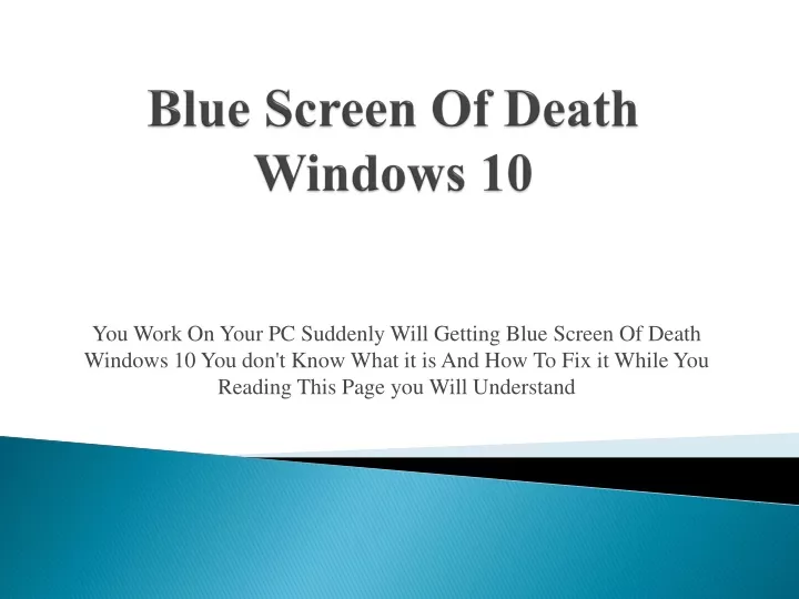 blue screen of death windows 10