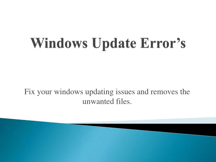 windows update error s