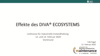 Instandhaltungssoftware DIVA – Messevortrag