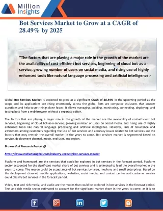 bot services market to grow at a cagr