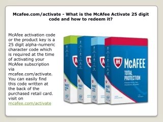 mcafee com activate what is the mcafee activate