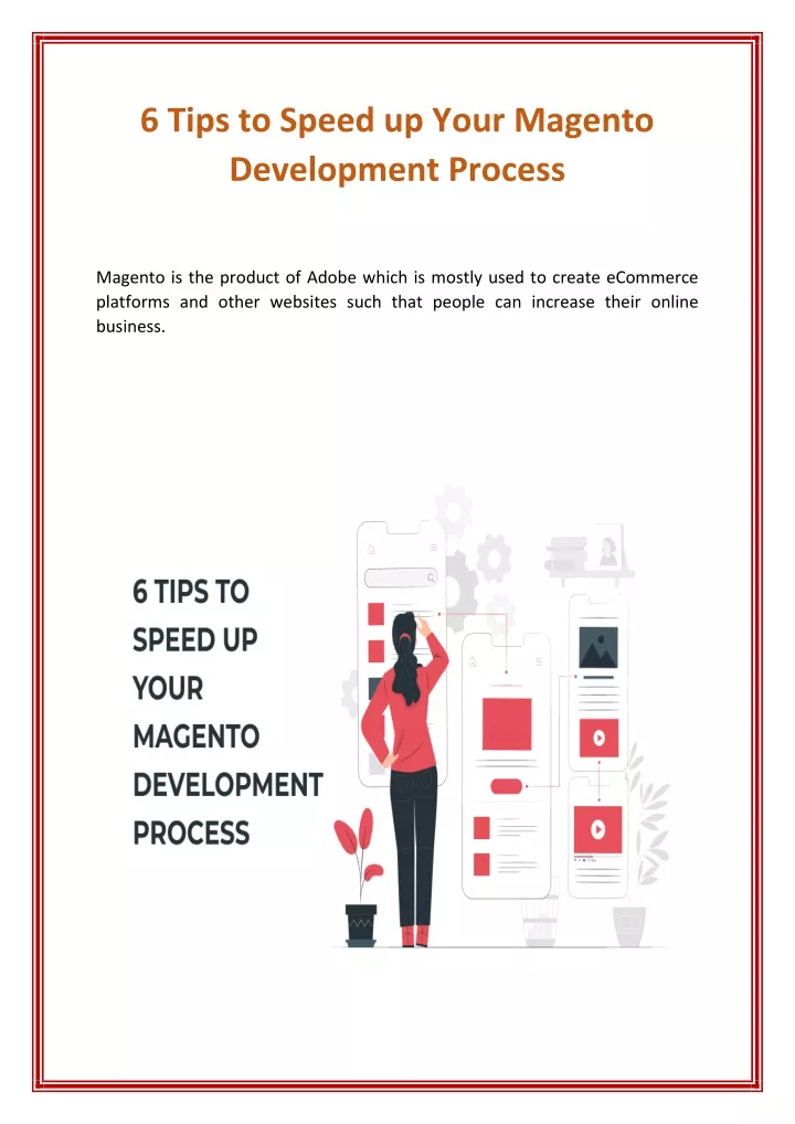 6 tips to speed up your magento development
