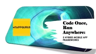code once run anywhere