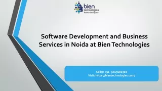 Software Development and Business Services in Noida at Bien Technologies