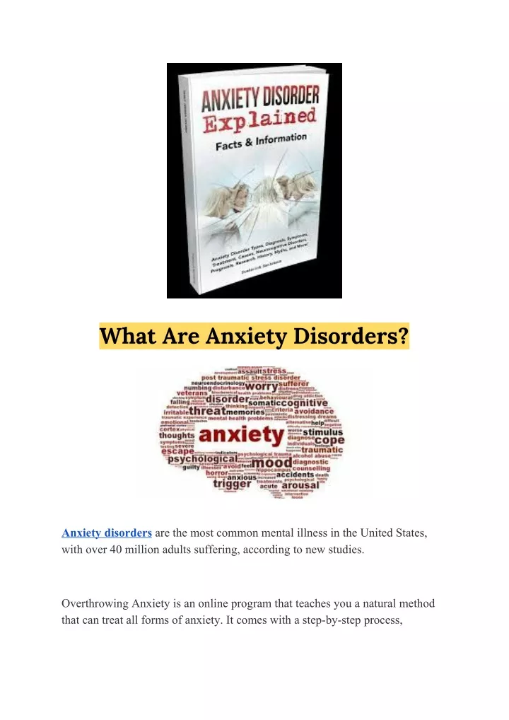 what are anxiety disorders