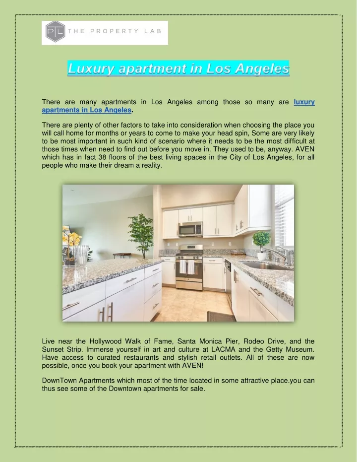 there are many apartments in los angeles among