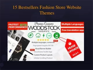 15 Best Sellers Fashion Store Website Themes from Themeforest