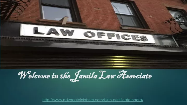 welcome in the jamila law associate